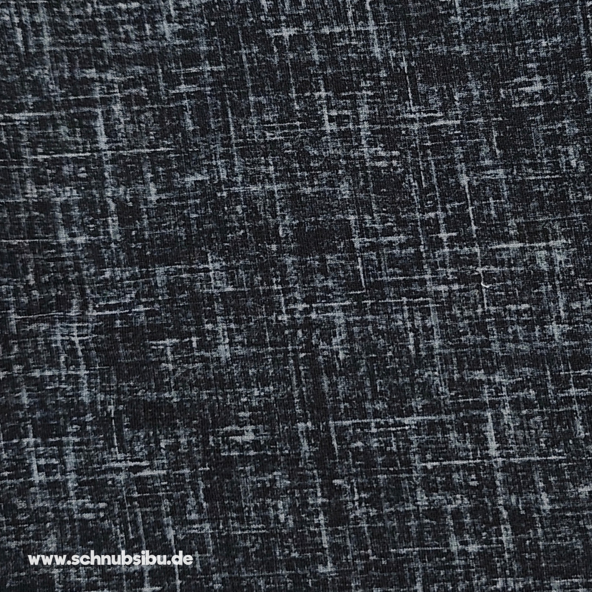French Terry Leinenoptik schwarz